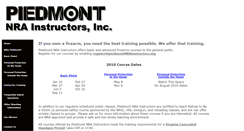 Desktop Screenshot of piedmontnrainstructors.com